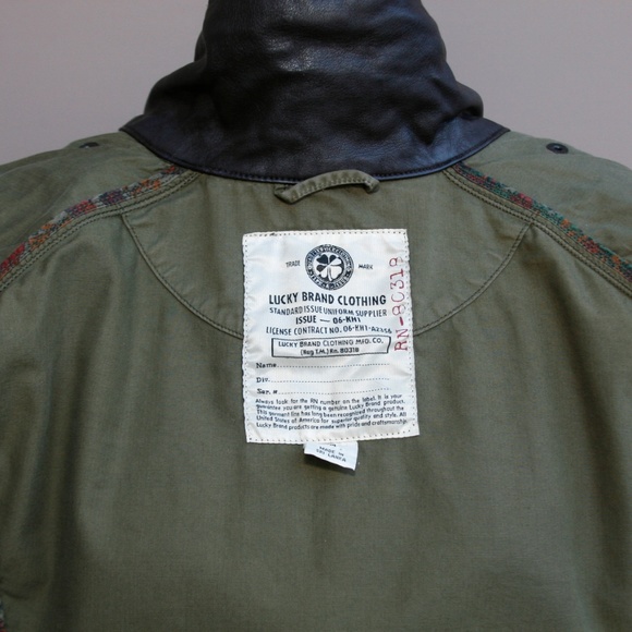 Lucky Brand Army Green Utility Jacket Medium - Picture 6 of 7
